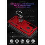Wholesale Tech Armor Ring Grip Case with Metal Plate for Samsung Galaxy A21 (Red)